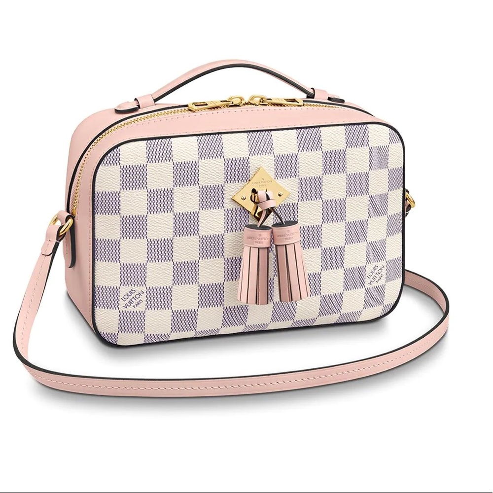 AUTHENTIC Louis Vuitton Saintonge Rose Pink Azur